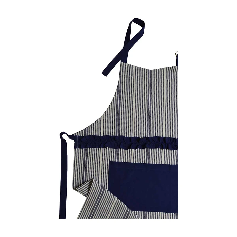 Cotton Woven Apron with Ruffle, 23 in x 39 in