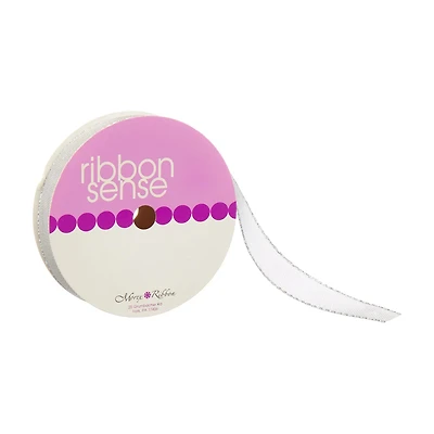 Ribbon Sense Metallic Silver Ribbon, 5/8 in