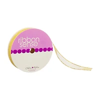 Ribbon Sense Metallic Gold Morex Ribbon, 5/8 in