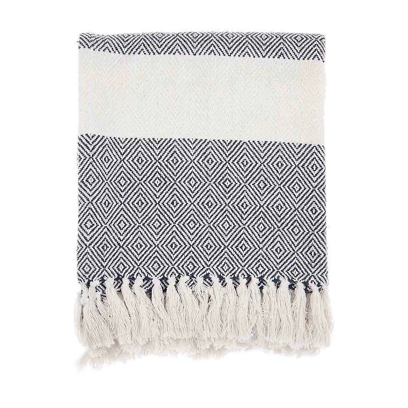 Decorative Diamond Throw, 50 in x 60 in