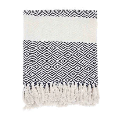 Decorative Diamond Throw, 50 in x 60 in