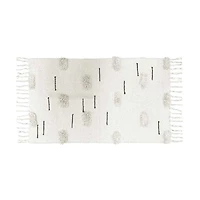 Tufted Tassel Rug, 33 in x 22 in, Natural