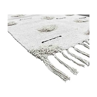 Tufted Tassel Rug, 33 in x 22 in, Natural