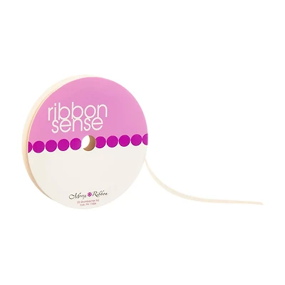 Ribbon Sense Sheer Ivory Morex Ribbon, 1/4 in
