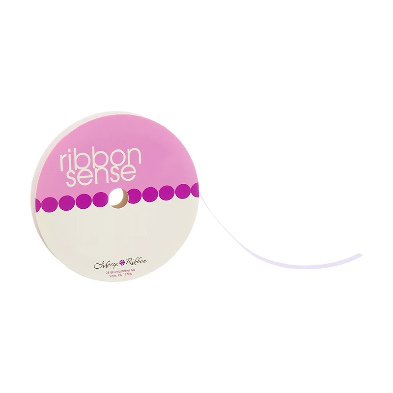 Ribbon Sense Sheer Lavender Morex Ribbon, 1/4 in