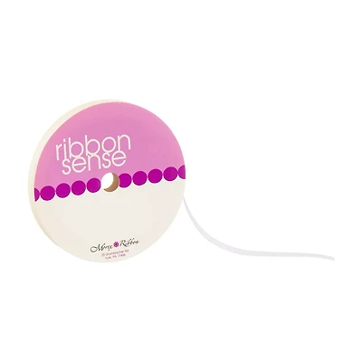 Ribbon Sense Sheer White Morex Ribbon, 1/4 in