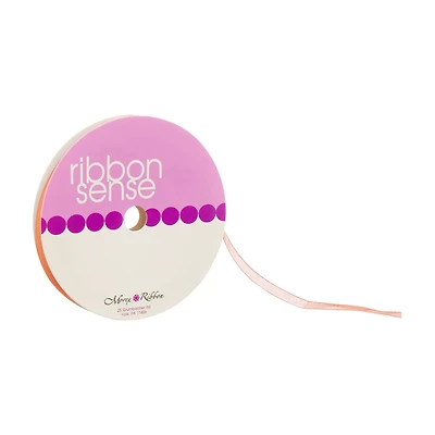 Ribbon Sense Sheer Orange Ribbon, 1/4 in