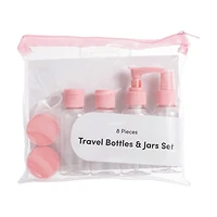 Travel Bottles & Jars Pouch Set