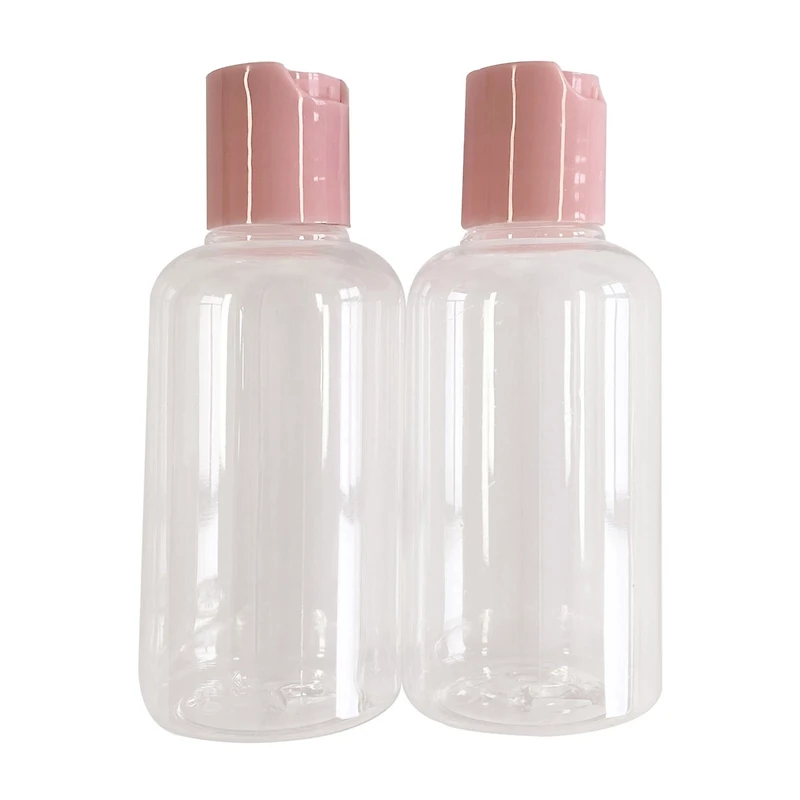Beauty Plastic Travel Bottles, Pink
