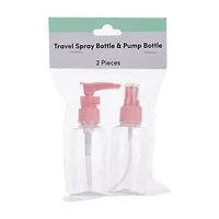 Beauty Plastic Travel Spray Bottles, Pink