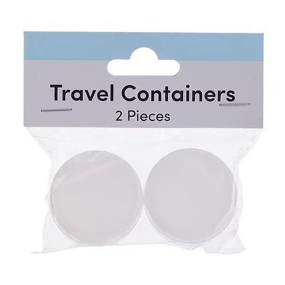 Beauty Plastic Travel Containers, White