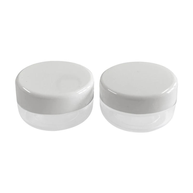 Beauty Plastic Travel Containers, White