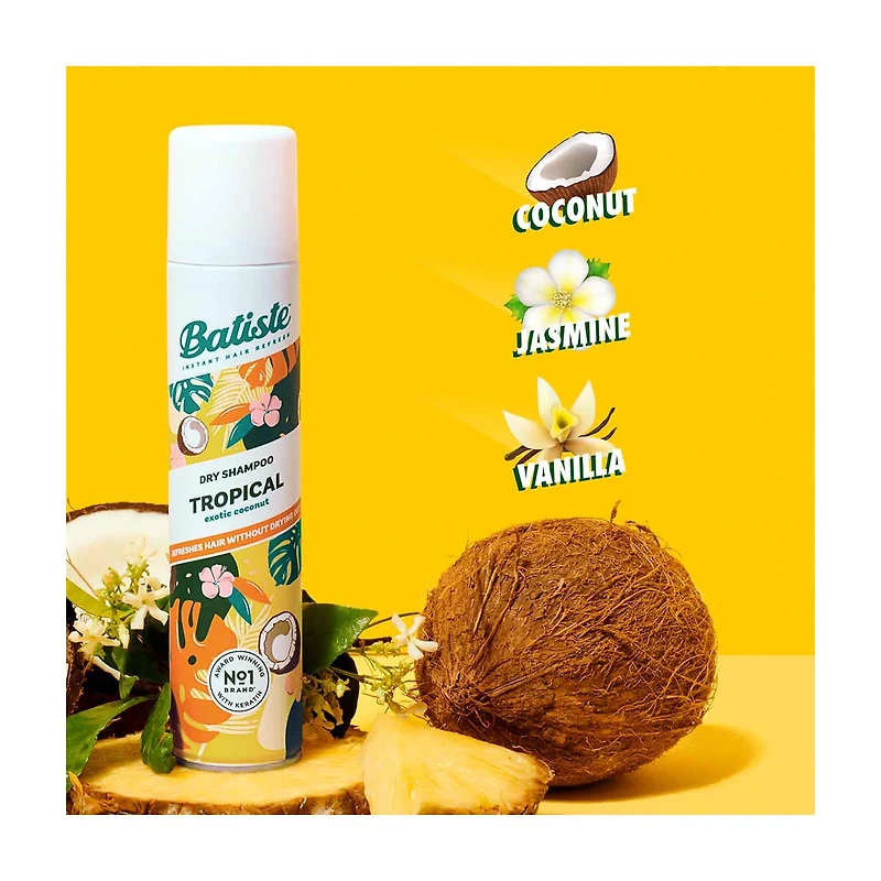 Batiste Tropical Dry Shampoo, Exotic Coconut, 1.06 oz