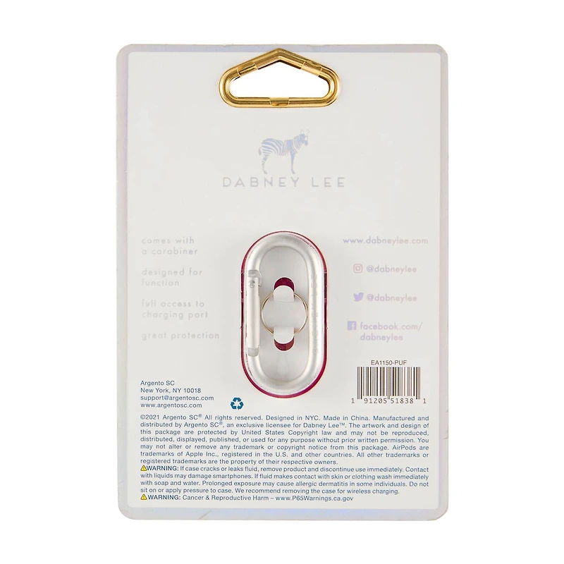 Dabney Lee Glow in the Dark Airpods Case, Pink