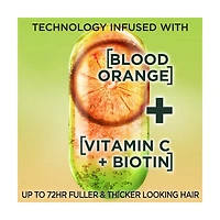 Garnier Fructis Grow Strong Thickening Shampoo for Thin, Fine Hair, 12.5 fl oz