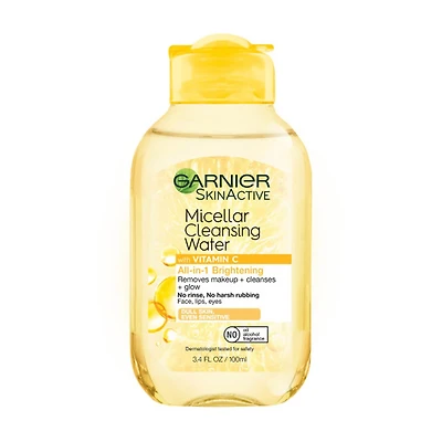 Garnier SkinActive Micellar Cleansing Water with Vitamin C, 3.4 fl oz