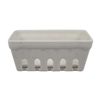 Ceramic Basket, White