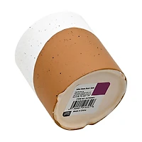 White and Tan Flower Pot, Small