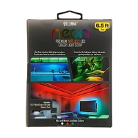 Illumnia Neon Premium Wireless LED Color Light Strip, 6.5 ft