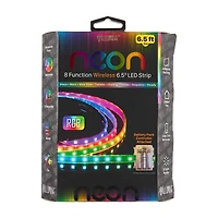 Illumnia Neon Premium Wireless LED Color Light Strip, 6.5 ft