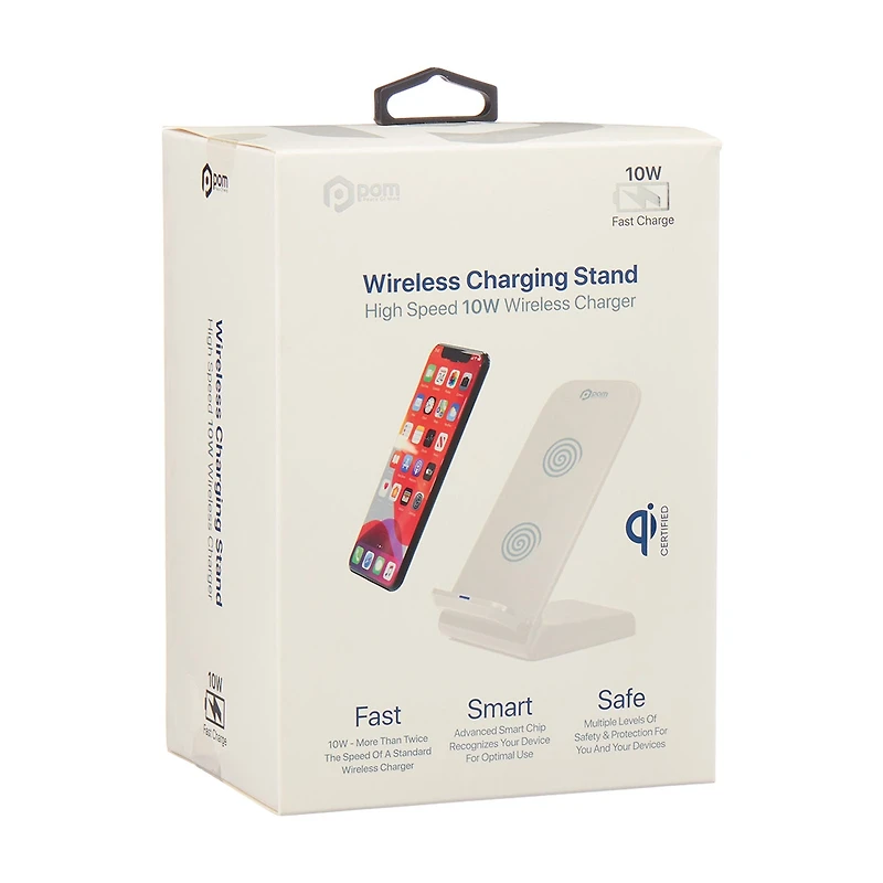 POM Wireless Charging Stand, White