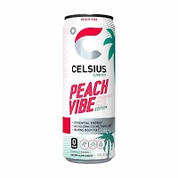Celsius Sparkling Peach Vibe Energy Drink, 12 fl oz