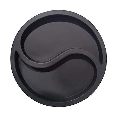 Chinese Yin Yang Themed Tray, Black