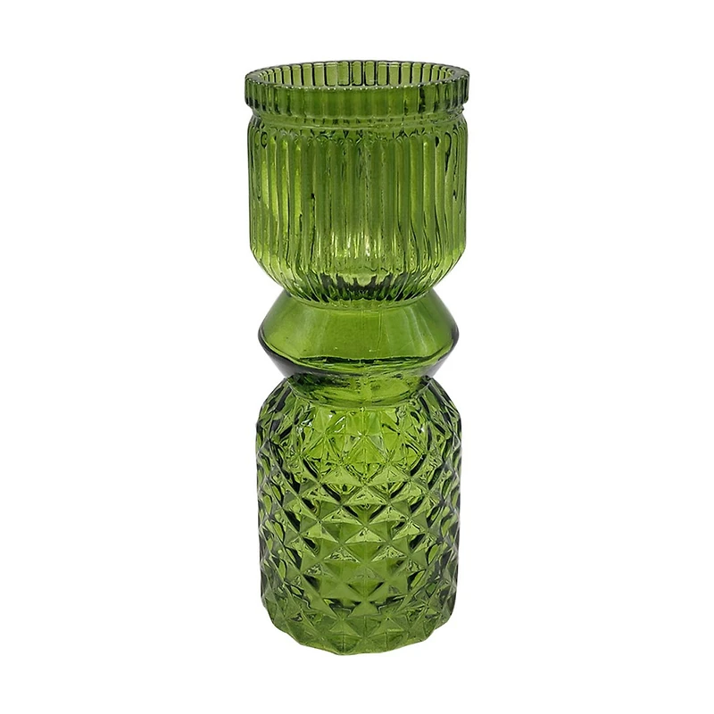 Crystal Vase, Green