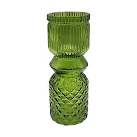 Crystal Vase, Green
