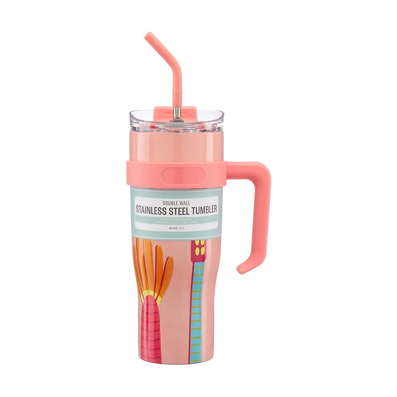 Double-walled Stainless Steel Travel Mug, 40 oz