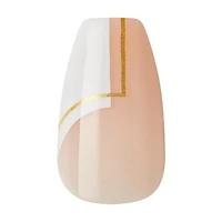 KISS Ready-To-Wear Instant Style Design Nails - Medium Length, 24 ct