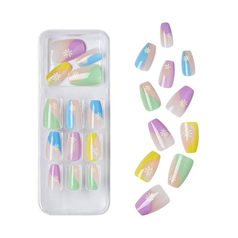 KISS Ready-To-Wear Instant Style Design Nails - Medium Length, 24 ct