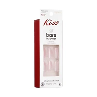 KISS Bare But Better TruNude Nails, Medium Length, 24 ct