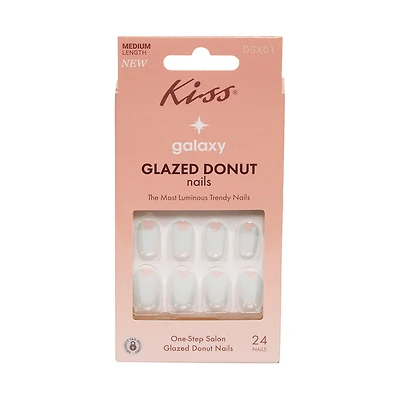 KISS Galaxy One-Step Salon Glazed Donut Nails, 24 ct