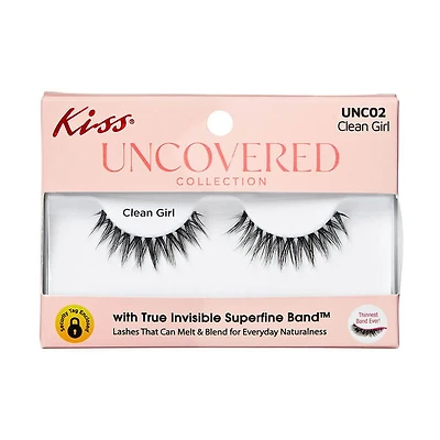 Kiss Uncovered Collection Faux Eyelashes, Clean Girl