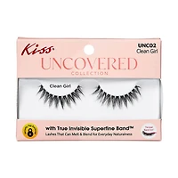 Kiss Uncovered Collection Faux Eyelashes, Clean Girl