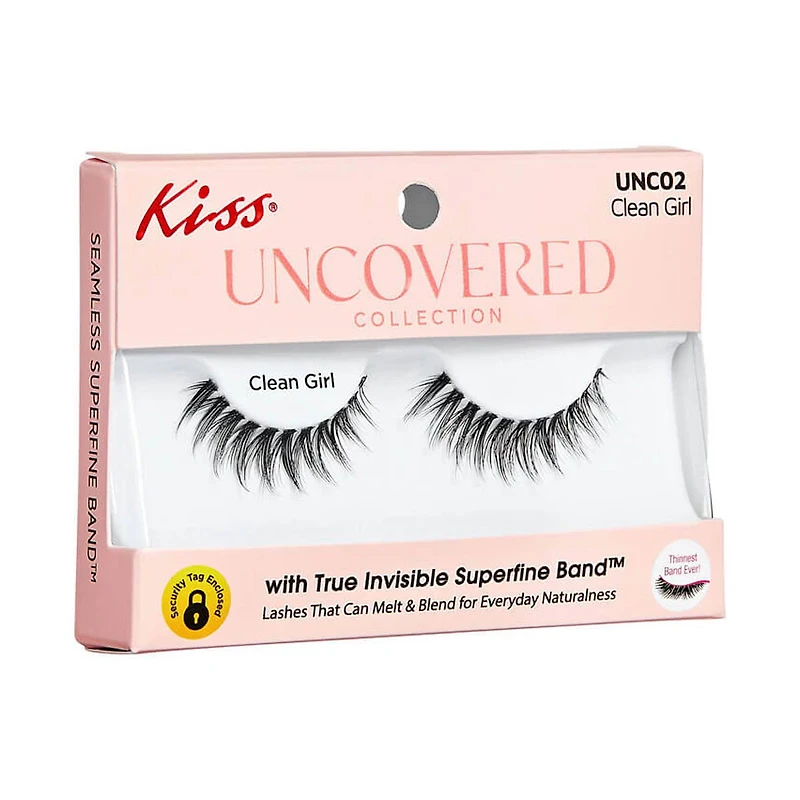 Kiss Uncovered Collection Faux Eyelashes, Clean Girl