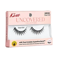 Kiss Uncovered Collection Faux Eyelashes, Clean Girl
