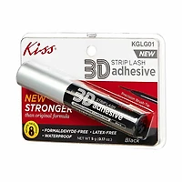 Kiss 3D Strip Lash Adhesive, Black, 0.17 oz