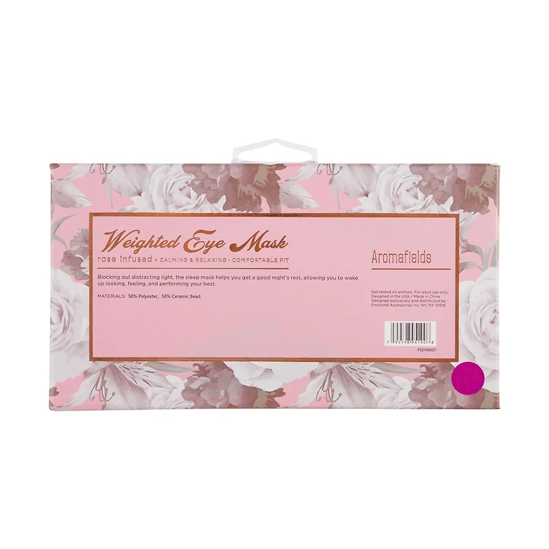 Aromafields Weighted Eye Mask, Rose Infused
