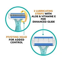 BIC EasyRinse Women's Disposable Razors, 2 ct