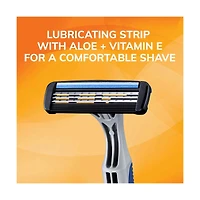 BIC Sensitive Men's Disposable Razors with 3 Blades, 5 ct