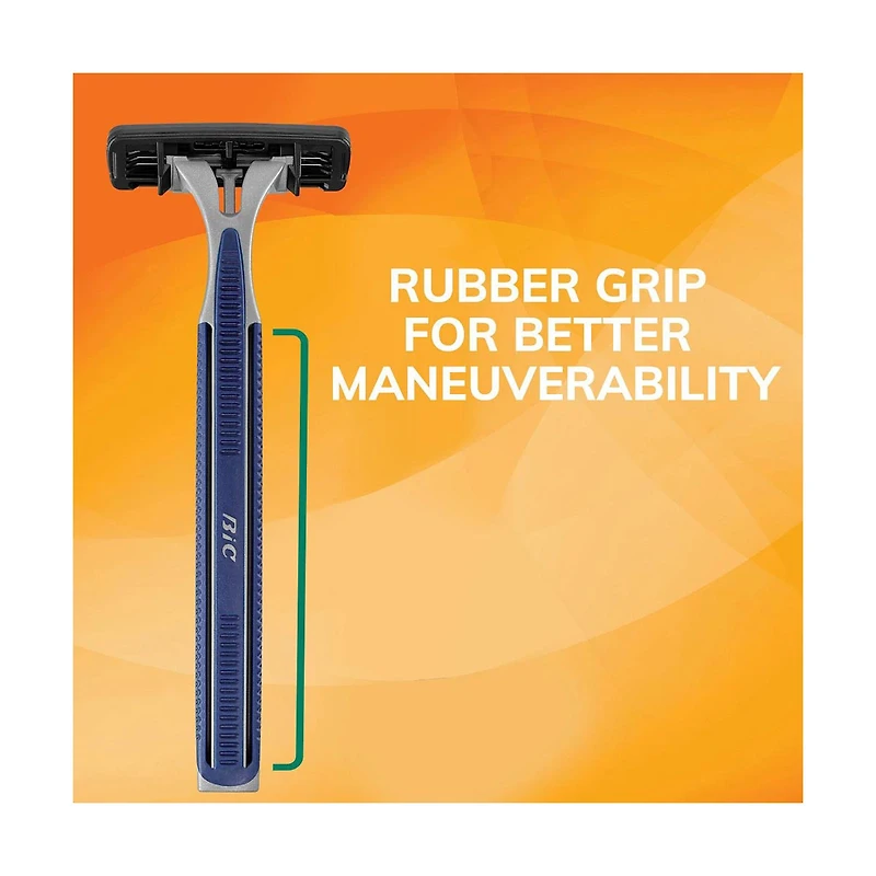 BIC Sensitive Men's Disposable Razors with 3 Blades, 5 ct