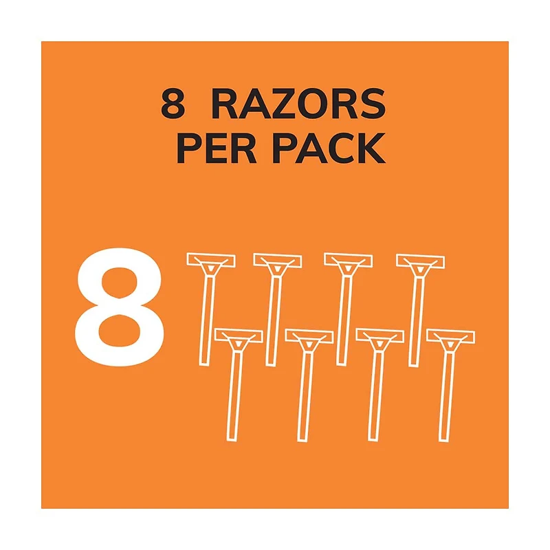 BIC Sensitive 2 Disposable Razors for Men, 8 ct