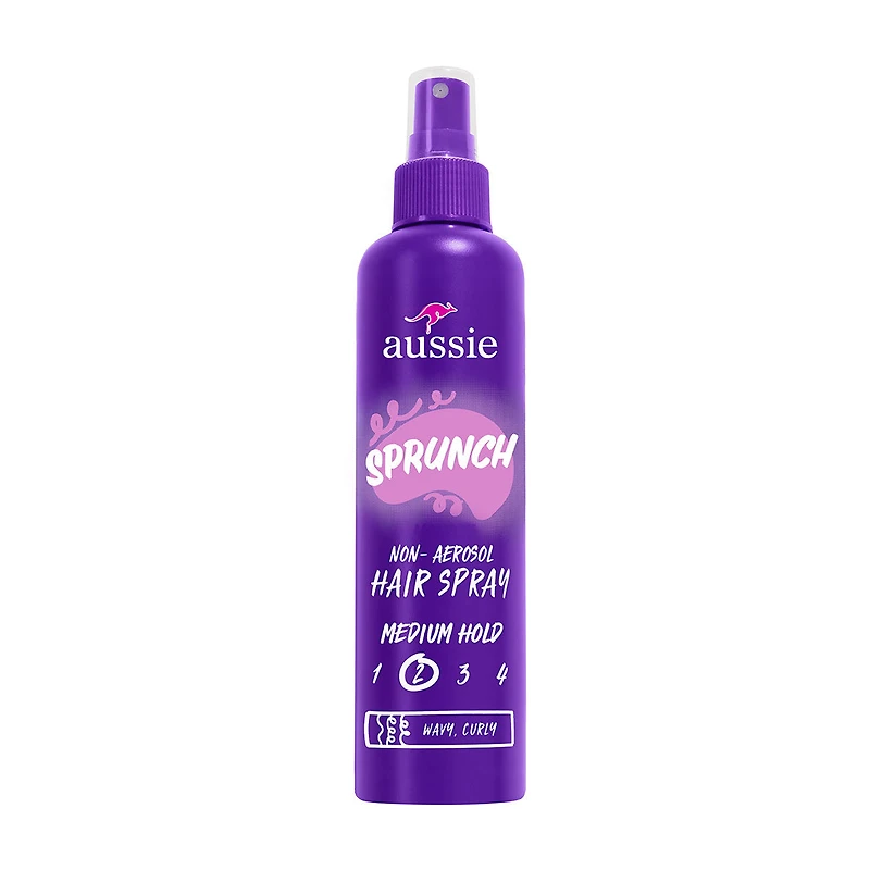 Aussie Sprunch Non-Aerosol Hair Spray for Curly & Wavy Hair, 8.5 oz