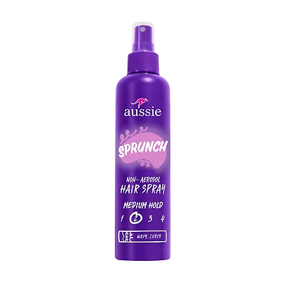 Aussie Sprunch Non-Aerosol Hair Spray for Curly & Wavy Hair, 8.5 oz