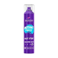 Aussie Instant Freeze Hair Spray for Curly, Straight, & Wavy Hair, 10 oz
