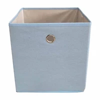 Solid Blue Foldable Storage Cube Bin