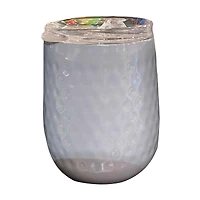 Hammered Stainless Steel Wine Tumbler, Blue & Gray