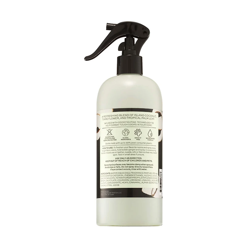 Koze Place Coconut & Tropical Palm Air & Fabric Refresher, 16 fl oz